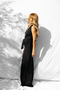 Tuta con cintura in jersey crepe Kaos