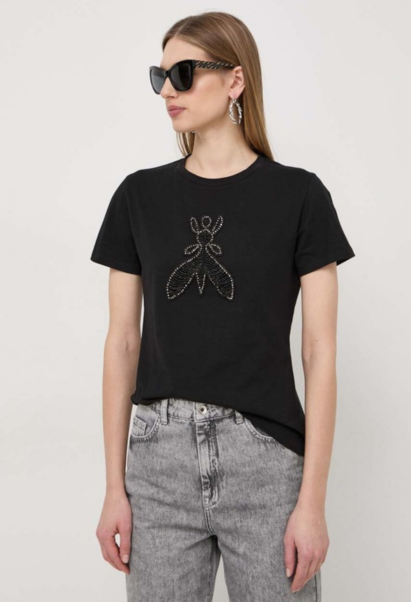 t-shirt con strass Patrizia Pepe