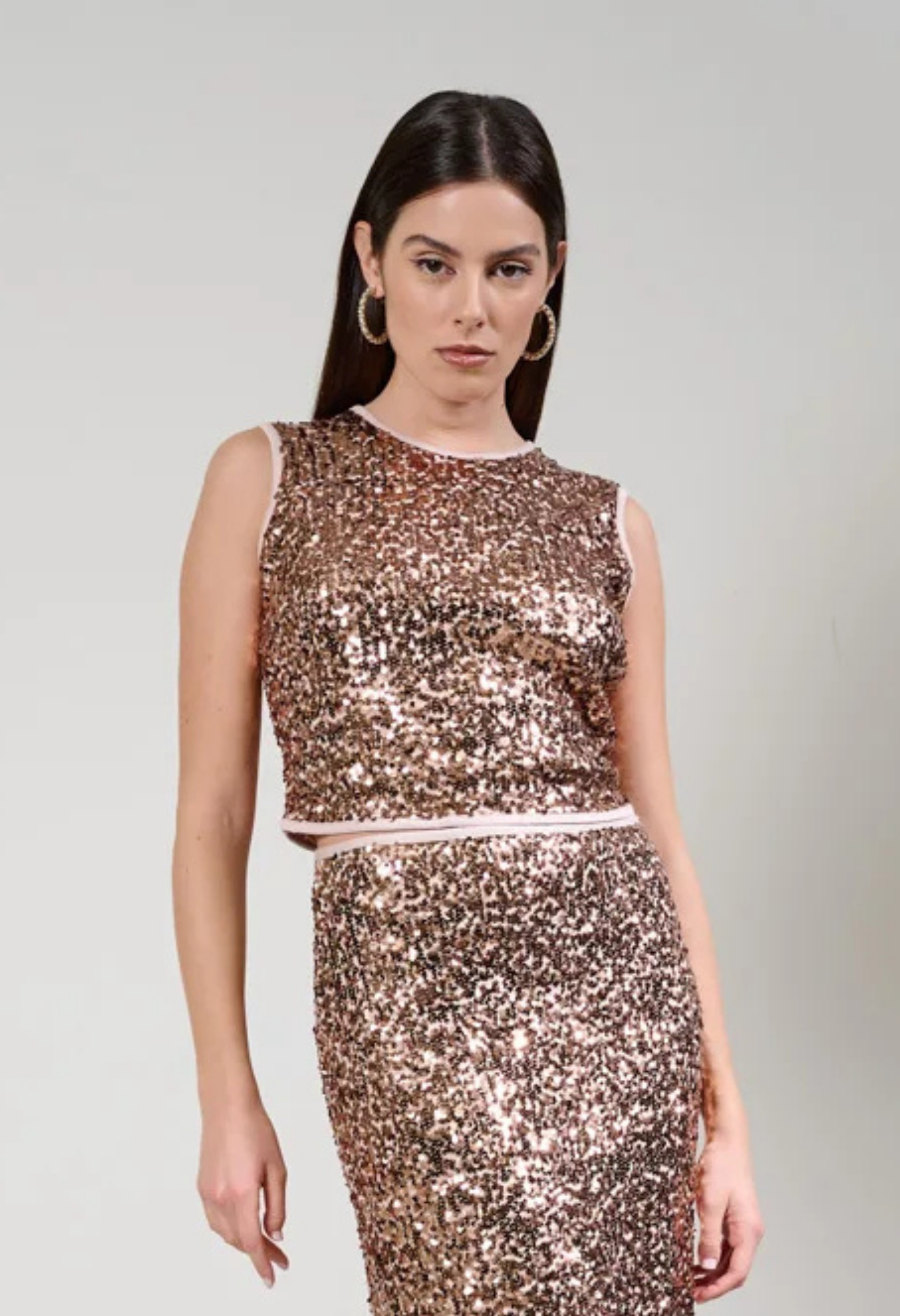 Canotta con paillettes KAOS