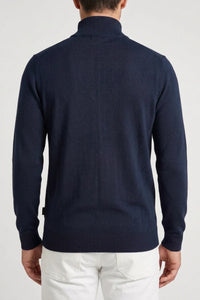Maglione uomo Refrigue a collo alto e mezza zip