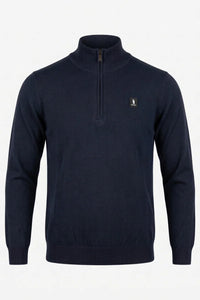 Maglione uomo Refrigue a collo alto e mezza zip
