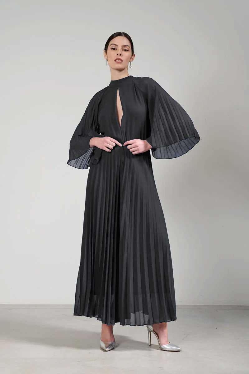 Tuta plissè in georgette Kaos