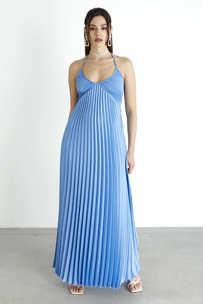 Maxi dress plissettato Kaos