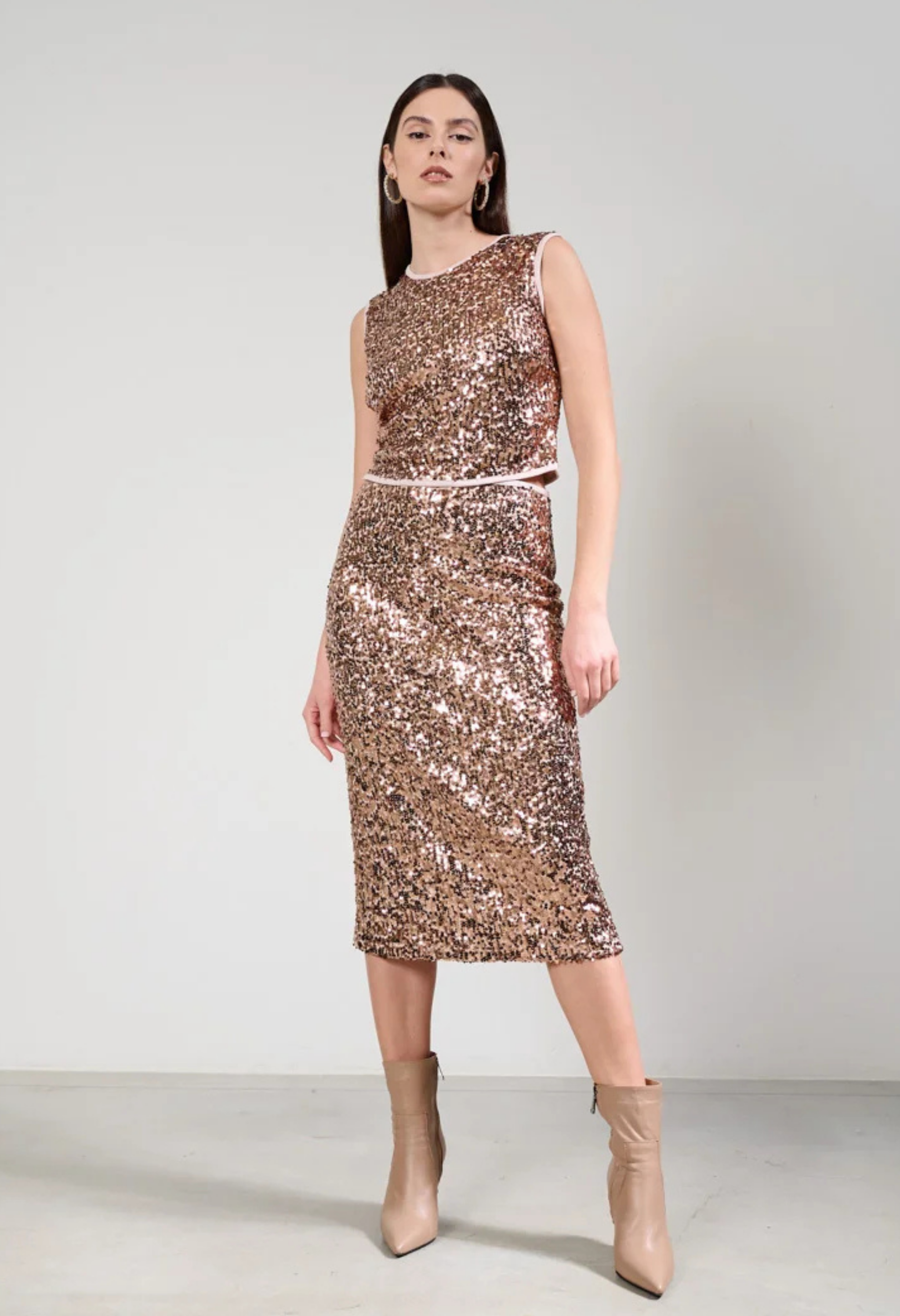 Canotta con paillettes KAOS