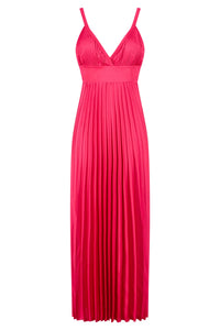 Abito in raso plissettato con fiocco Kaos