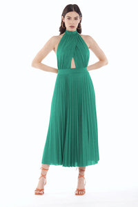 Abito plissé in lurex Kaos