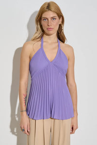 Top plissè in georgette Kaos