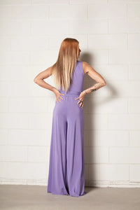 Tuta con cintura in jersey crepe Kaos