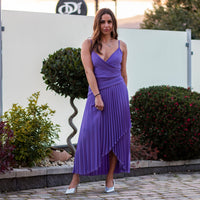Abito plissé con scollo a cuore Kaos