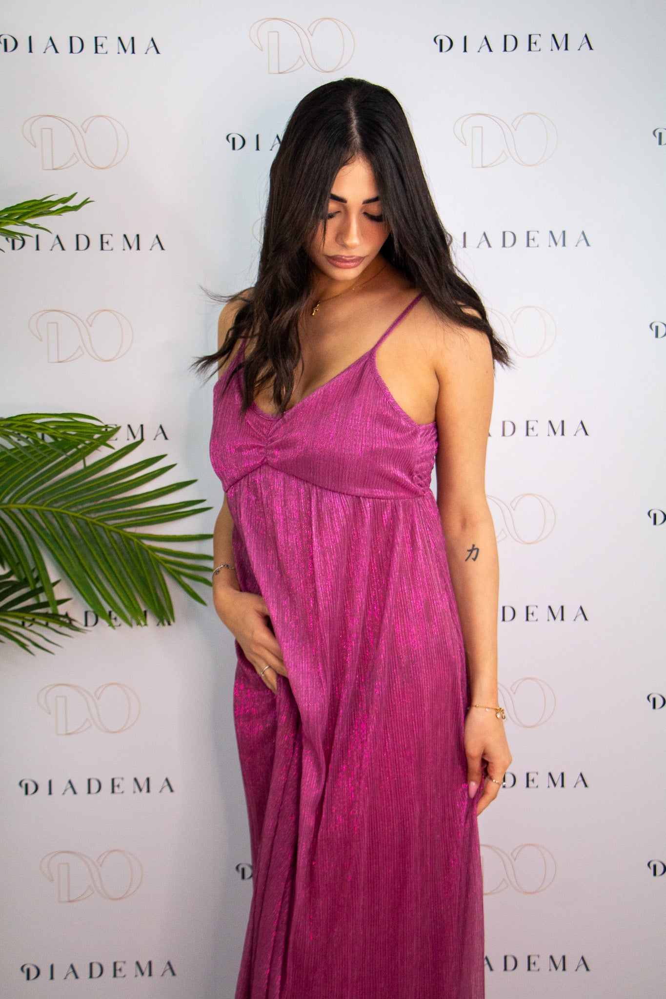 Abito lungo in lurex Kaos