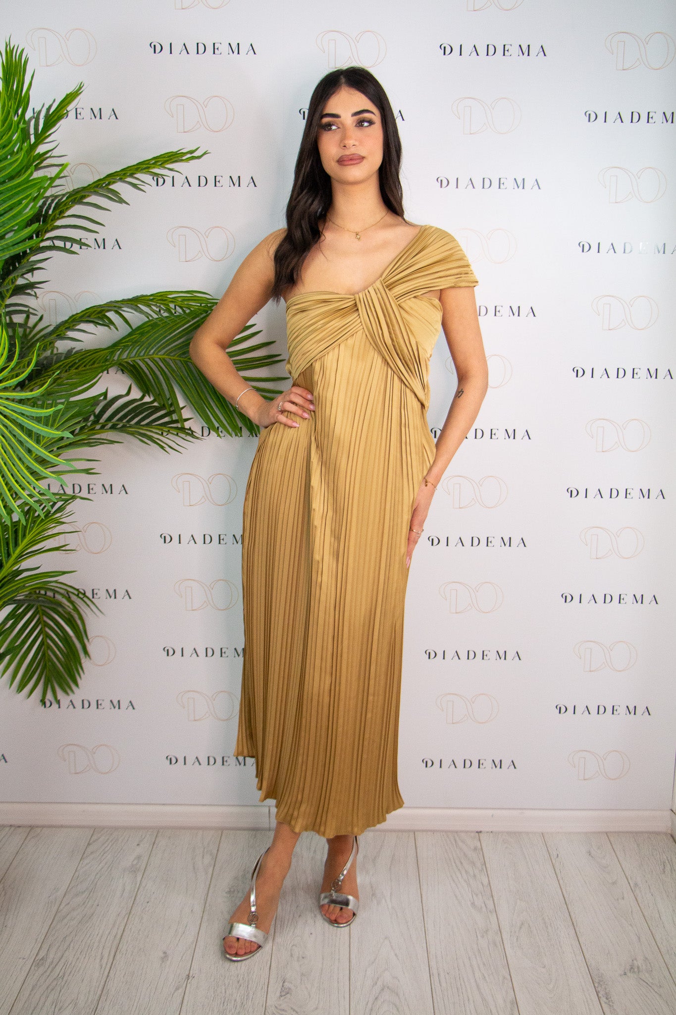 Abito Plissé monospalla