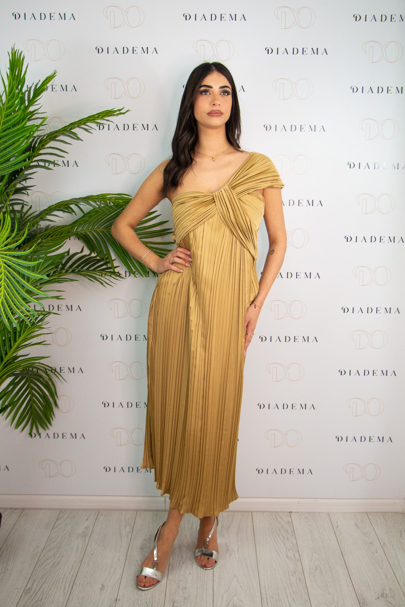 Abito Plissé monospalla