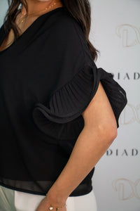 Blusa donna con rouches Kaos