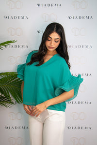 Blusa donna con rouches Kaos