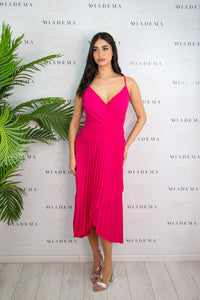 Abito plissé con scollo a cuore Kaos