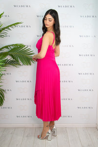 Abito plissé con scollo a cuore Kaos