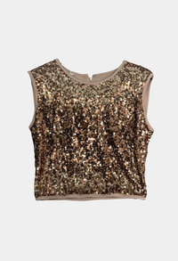 Canotta con paillettes KAOS