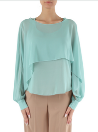 Blusa doppiata in georgette Markup