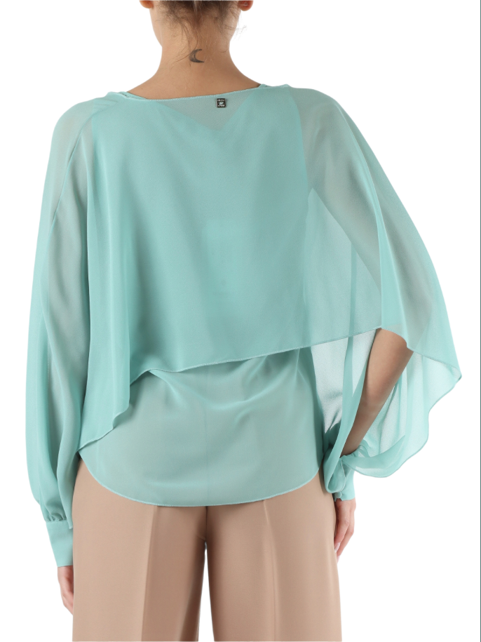 Blusa doppiata in georgette Markup