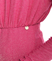 Minidress rosa a maniche lunghe Liu-Jo