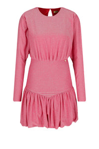 Minidress rosa a maniche lunghe Liu-Jo
